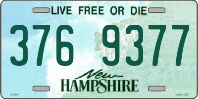 NH license plate 3769377