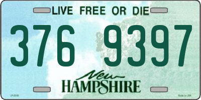 NH license plate 3769397