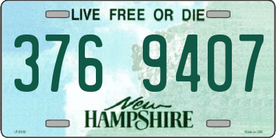 NH license plate 3769407