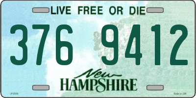 NH license plate 3769412