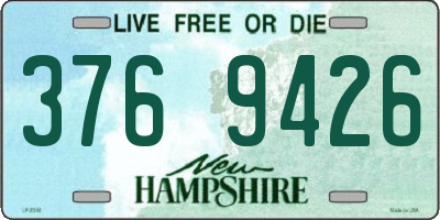 NH license plate 3769426