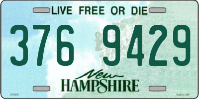 NH license plate 3769429
