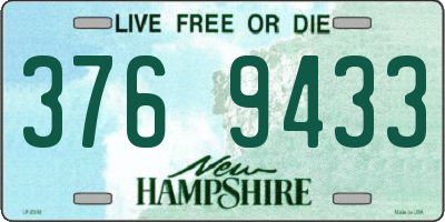 NH license plate 3769433