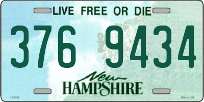 NH license plate 3769434