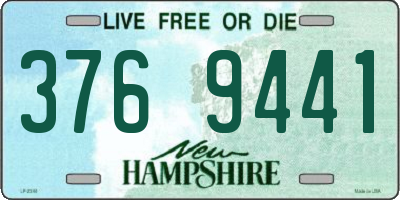 NH license plate 3769441