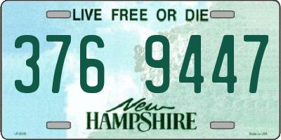 NH license plate 3769447