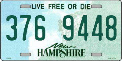 NH license plate 3769448