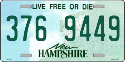 NH license plate 3769449