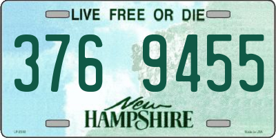 NH license plate 3769455