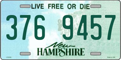 NH license plate 3769457