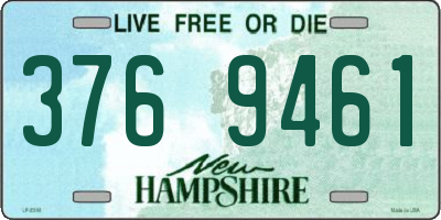 NH license plate 3769461