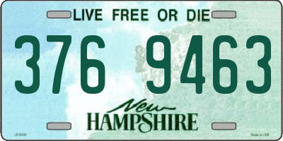 NH license plate 3769463