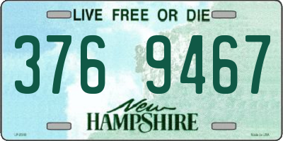 NH license plate 3769467