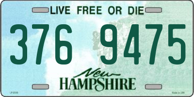 NH license plate 3769475
