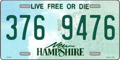 NH license plate 3769476