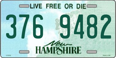 NH license plate 3769482