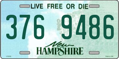 NH license plate 3769486