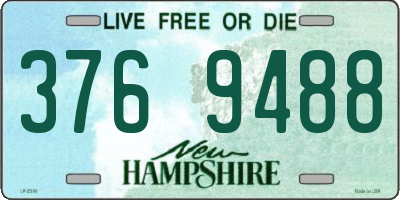 NH license plate 3769488