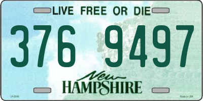NH license plate 3769497