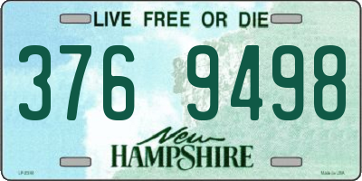NH license plate 3769498