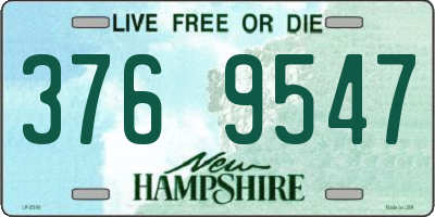 NH license plate 3769547