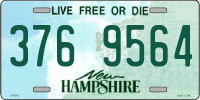 NH license plate 3769564