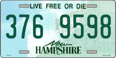 NH license plate 3769598