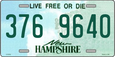 NH license plate 3769640