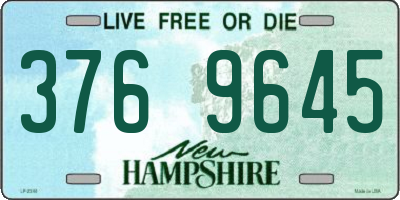 NH license plate 3769645