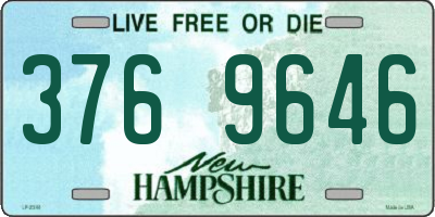 NH license plate 3769646