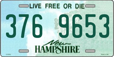 NH license plate 3769653