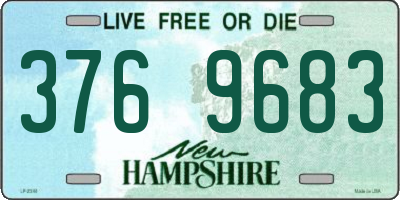 NH license plate 3769683
