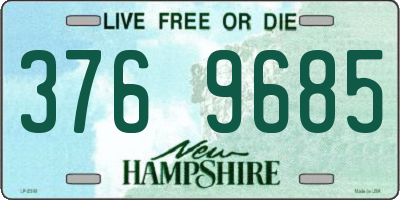 NH license plate 3769685