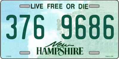 NH license plate 3769686