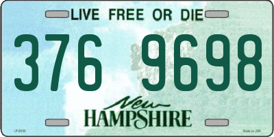 NH license plate 3769698