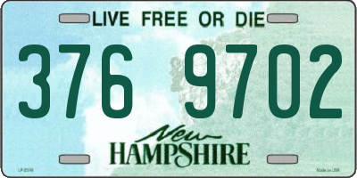 NH license plate 3769702