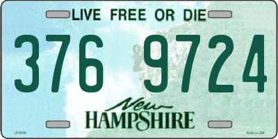 NH license plate 3769724