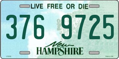 NH license plate 3769725