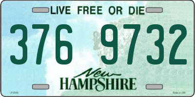 NH license plate 3769732