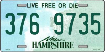 NH license plate 3769735