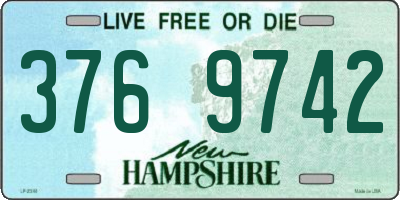 NH license plate 3769742