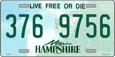 NH license plate 3769756
