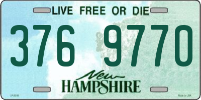 NH license plate 3769770
