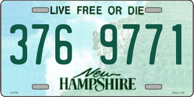 NH license plate 3769771