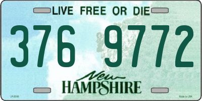NH license plate 3769772