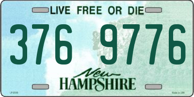 NH license plate 3769776