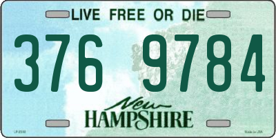 NH license plate 3769784