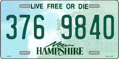 NH license plate 3769840