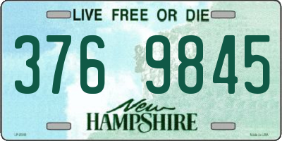 NH license plate 3769845