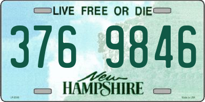 NH license plate 3769846